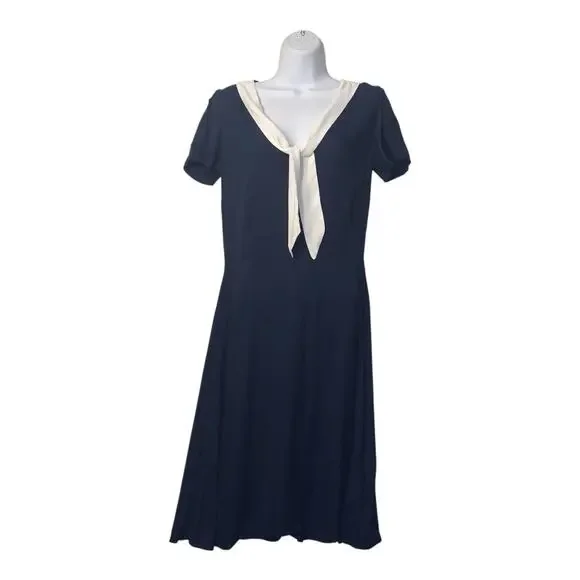 Reformation Este Sailor Nautical Dress sz 6 - Picture 4 of 12